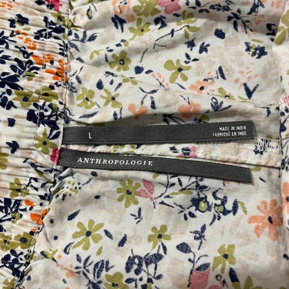Anthropologie Women’s PJ Boxer Shorts Loose Comfy Pockets Multi Floral sz L - Picture 5 of 6